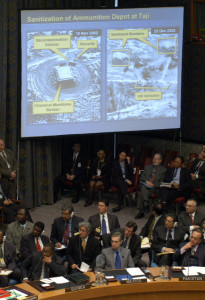 Colin powell show proof of Iraq chamical weapon