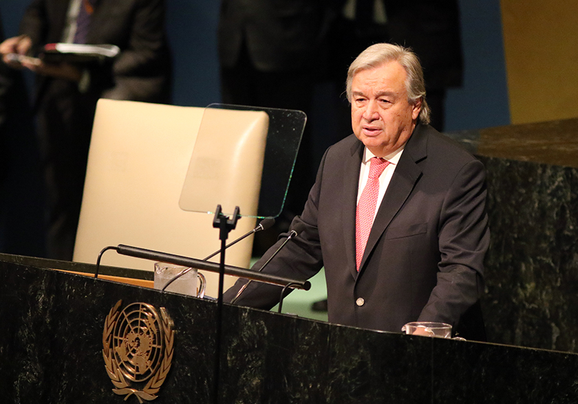 UN Secretary General Antonio Guterres